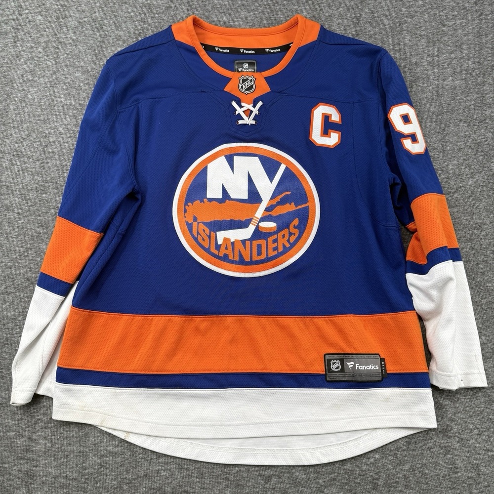 Fanatics Breakaway John Tavares Islanders Jersey Mens Large Blue Captain NHL